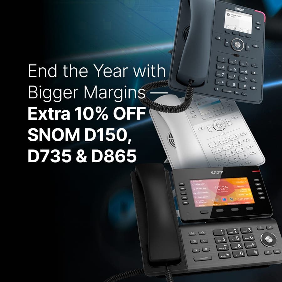 End the Year with Bigger Margins — Extra 10% OFF SNOM D150, D735 & D865